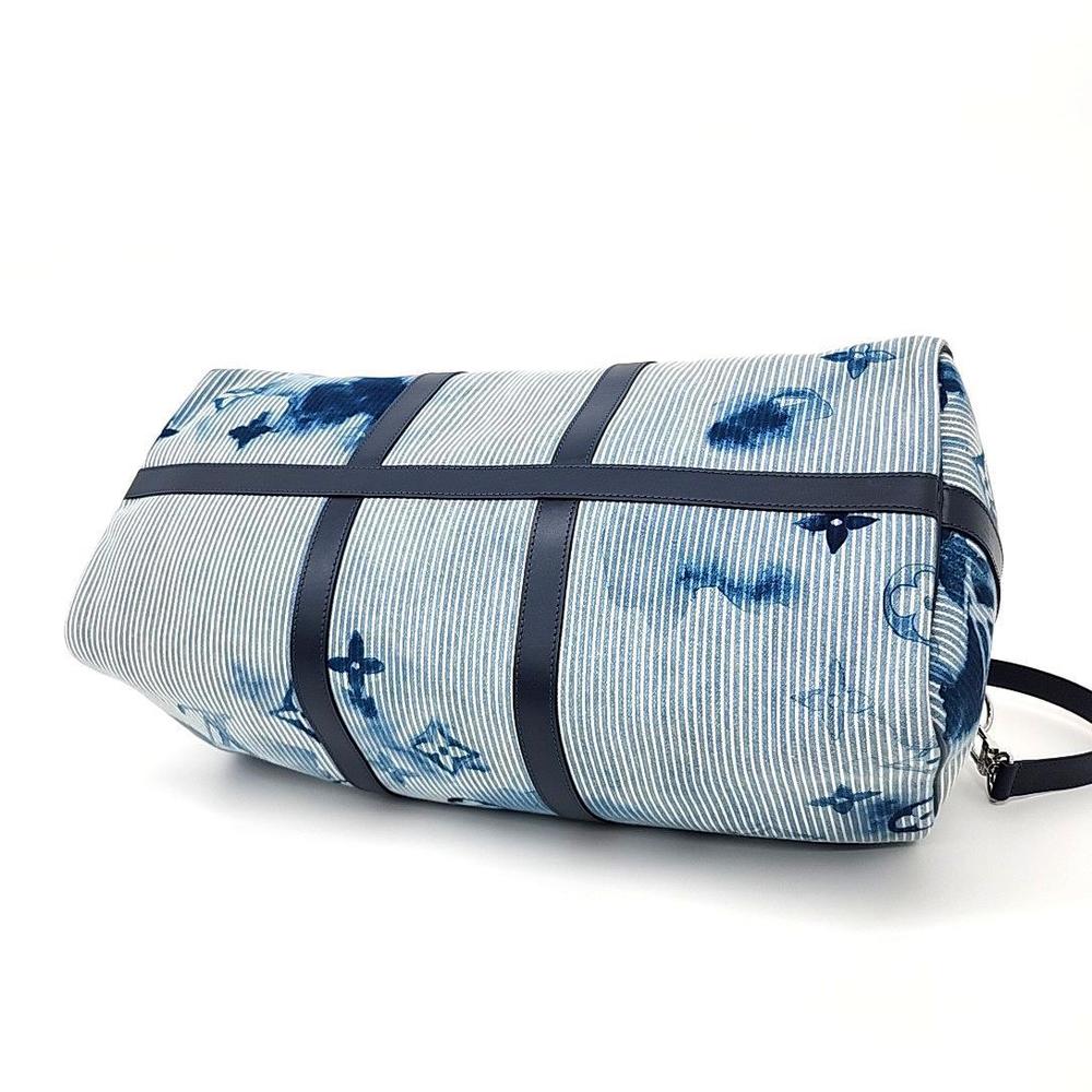 Louis Vuitton Denim Watercolor Bandouliere Keepall 50 - Picture 5 of 6